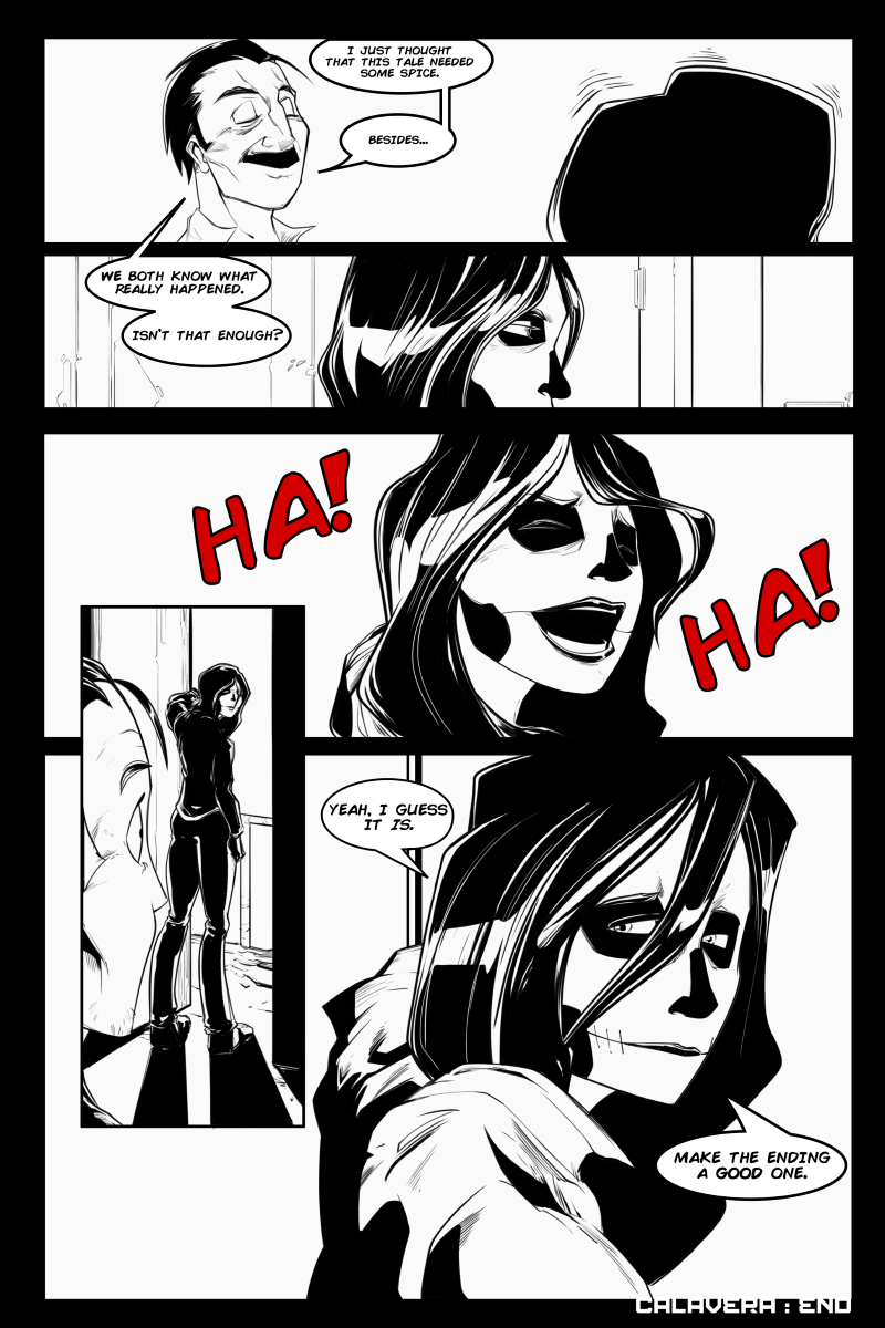 Calavera likes wearing race car slippers exclusively when she's at Wendigo's pad.